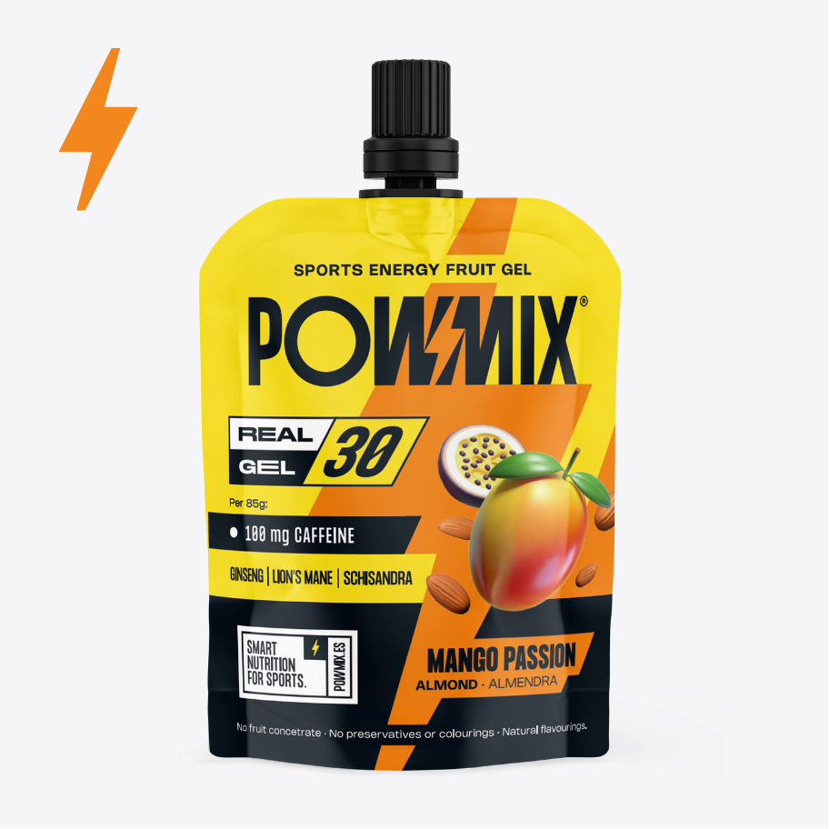 POWMIX REAL GEL 30 Mango Passion CAFF con cafeína